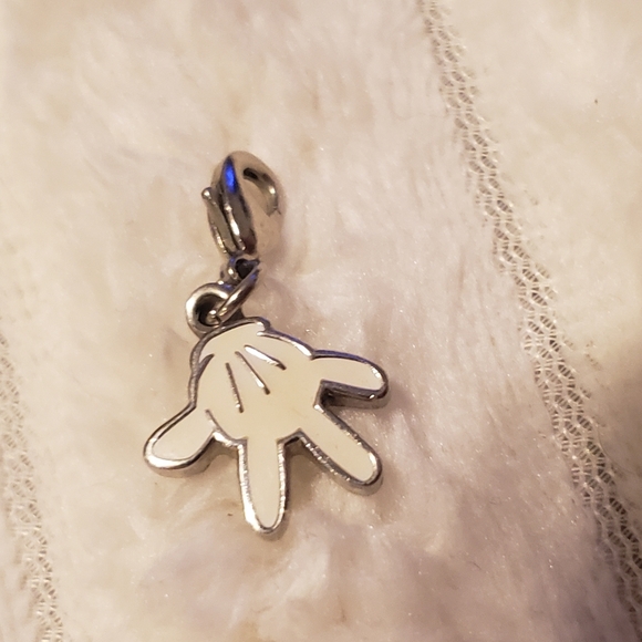 Disney Jewelry - 2/$39 Disney Genuine Mickey Mouse Iconic White glove charm Deadstock